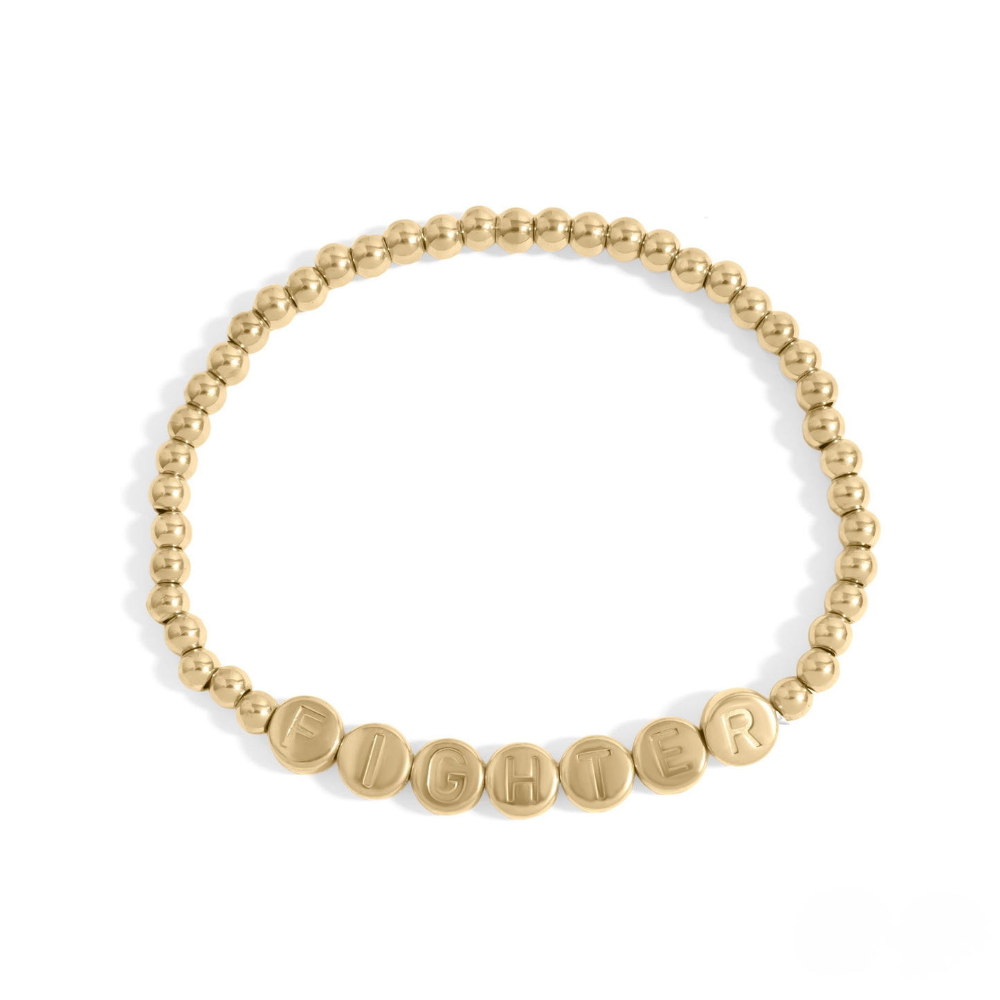 BoldSpirit™ Inspirational Letter Bead Bracelet – Strength, Courage & Confidence (Gold & Silver Options)