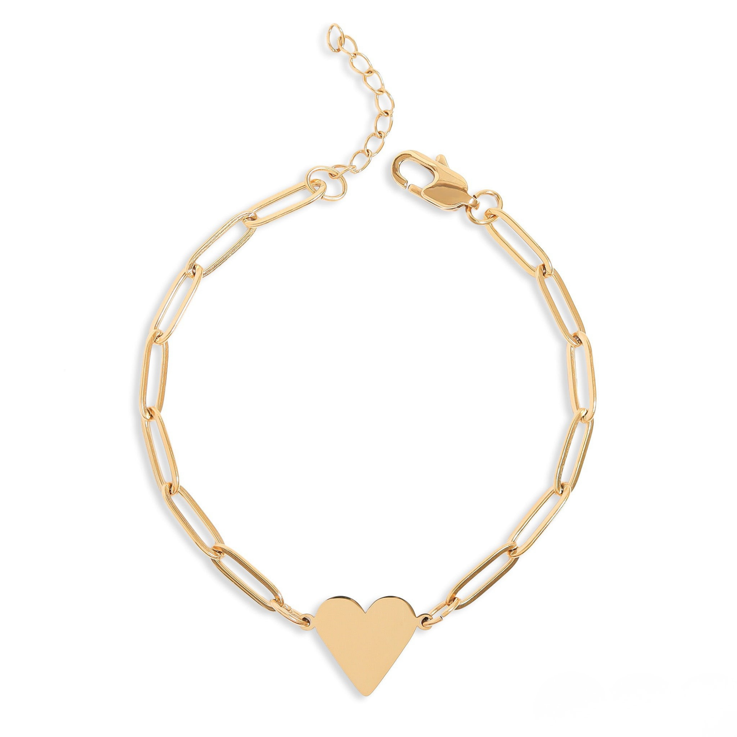LinkHeart™ – Custom Engravable Heart Bracelet