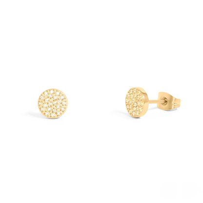 GlintDot™ Crystal Stud Earrings – 18K Gold & Silver Plated Dainty Sparkle Jewelry for Women | Nemosn™ Everyday Elegance Collection