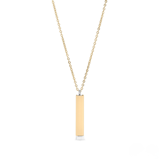 GoldenWhisper™ – Hidden Message Engravable Necklace