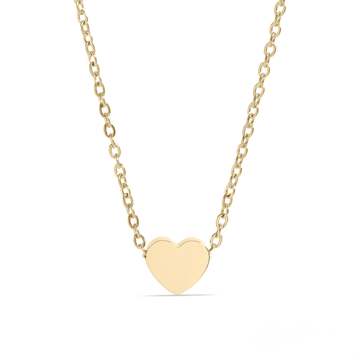 HeartGleam™ Engravable Heart Necklace – Personalized Initial Pendant for Women | Minimalist Gold & Silver Chain | NEMOSN