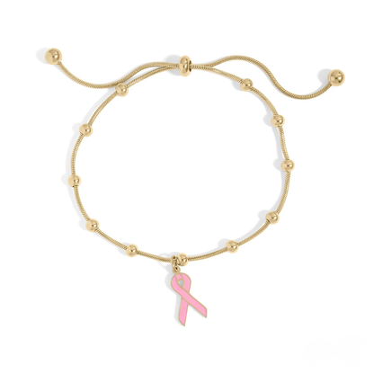HopeBond™ Awareness Ribbon Adjustable Bracelet – Support, Strength & Solidarity (Gold & Silver Options)
