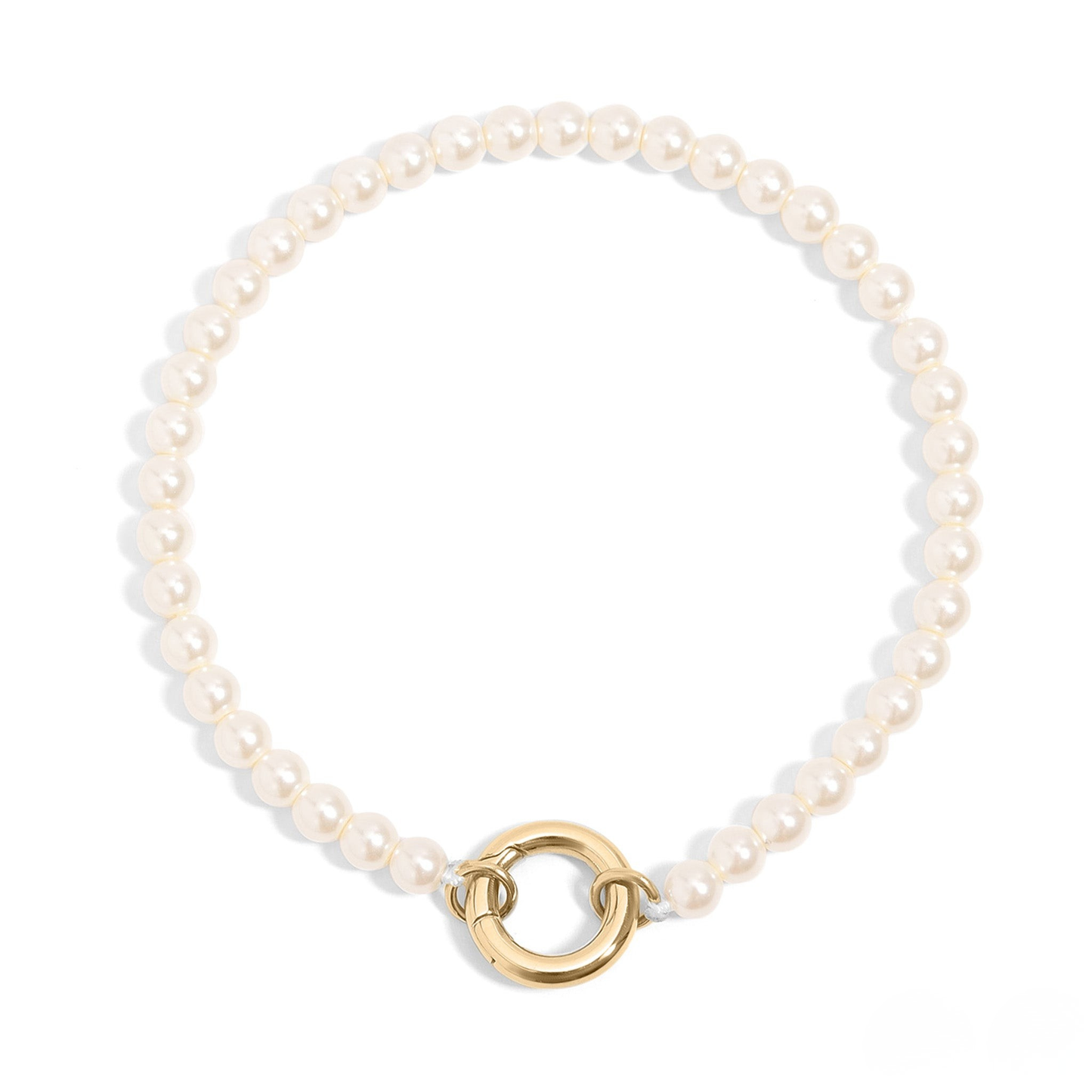 PearlLink™ Classic Pearl Beaded Bracelet with Modern Clasp – Available in Gold & Silver | Nemosn™ Timeless Elegance Collection