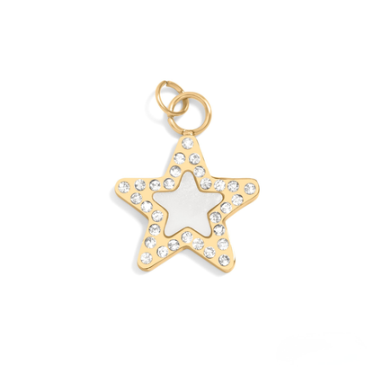 StarLuxe™ – Crystal Star Pendant in Gold & Silver | Sparkling Celestial Charm Necklace by Nemosn