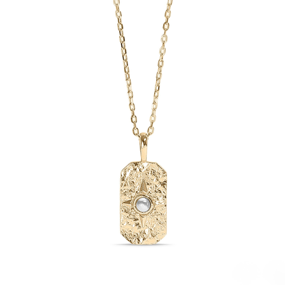 NovaCharm™ Gemstone Pendant Necklace – Howlite, Onyx & Lapis in 18K Gold & Silver | Nemosn™ Modern Spiritual Jewelry