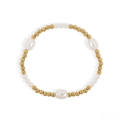 LumiPearl™ Polished Pearl Accent Bracelet – Delicate Minimalist Luxury (Gold & Silver Options)