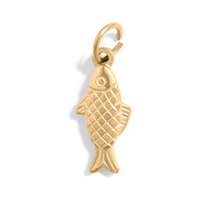 FinCharm™ Pendant – 18K Gold & Silver Stainless Steel Fish Charm | Good Luck, Prosperity & Ocean-Inspired Jewelry by Nemosn