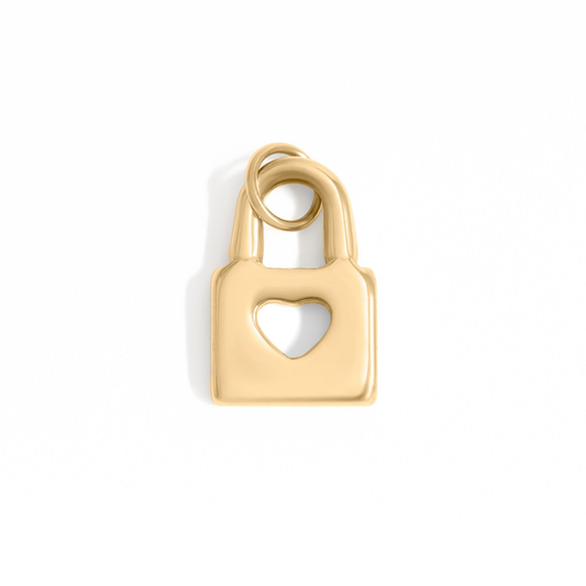 HeartLock™ Pendant in 18K Gold or Silver Finish – Minimalist Heart Padlock Charm for Necklace or Bracelet by NEMOSN