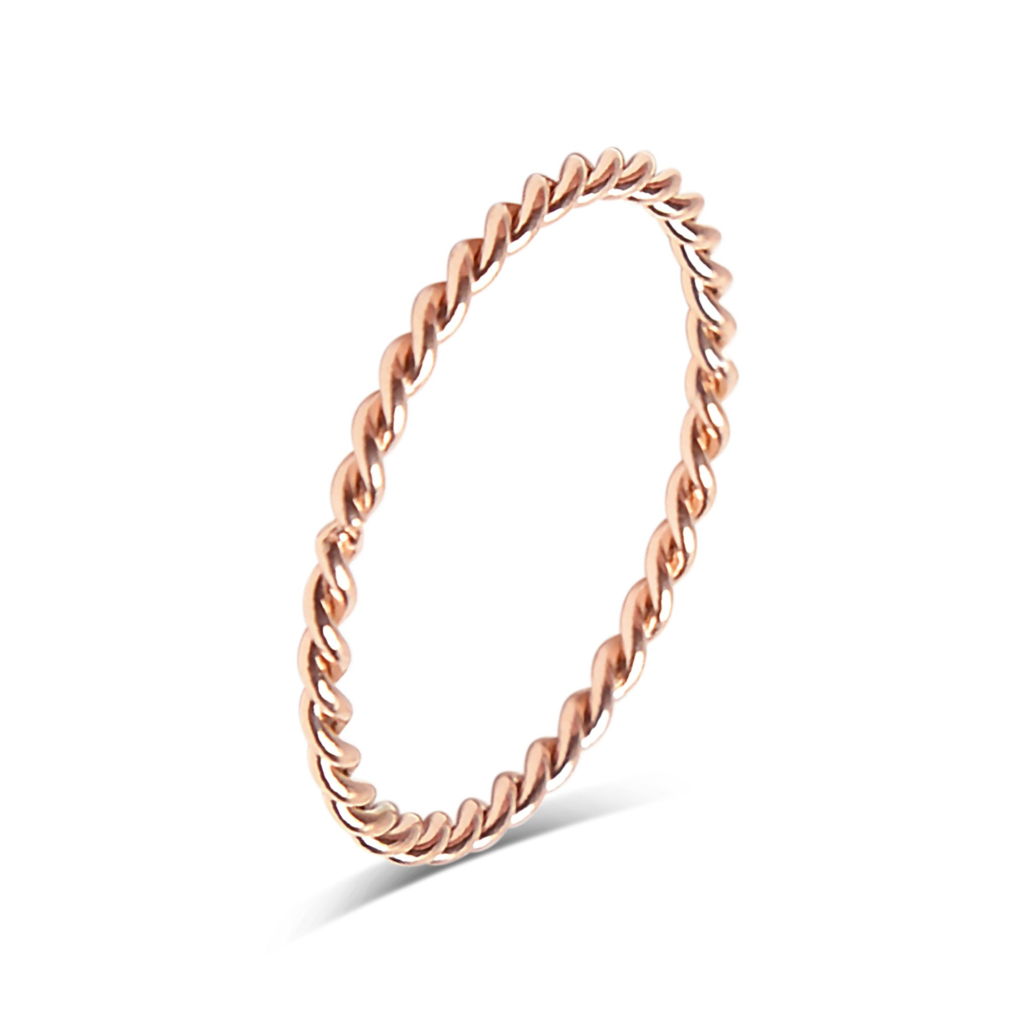 TwineLuxe™ — Minimalist Twisted Stackable Ring in Gold, Silver & Rose Gold
