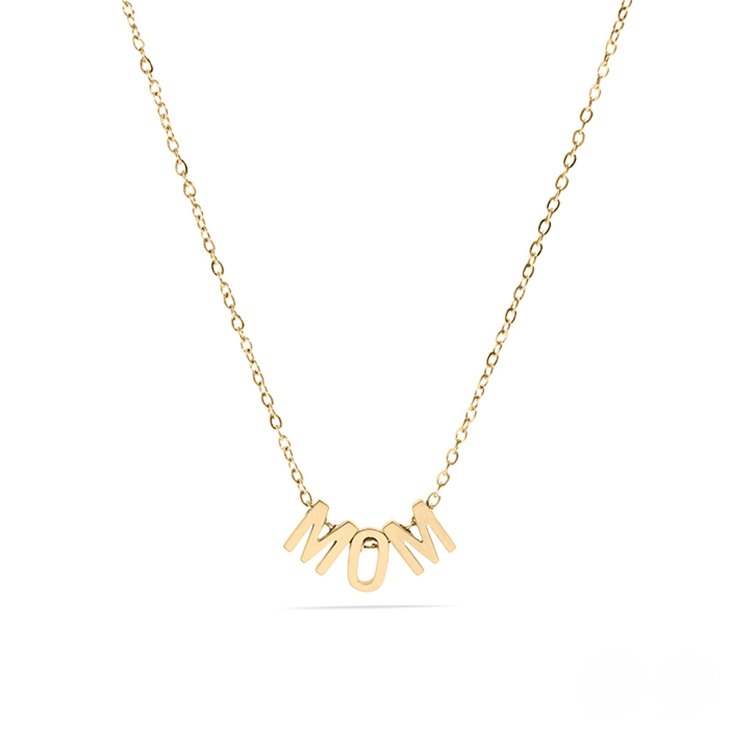 EverMom™ Minimalist MOM Letter Necklace | Meaningful Gift for Mothers | Gold & Silver