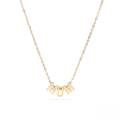 EverMom™ Minimalist MOM Letter Necklace | Meaningful Gift for Mothers | Gold & Silver