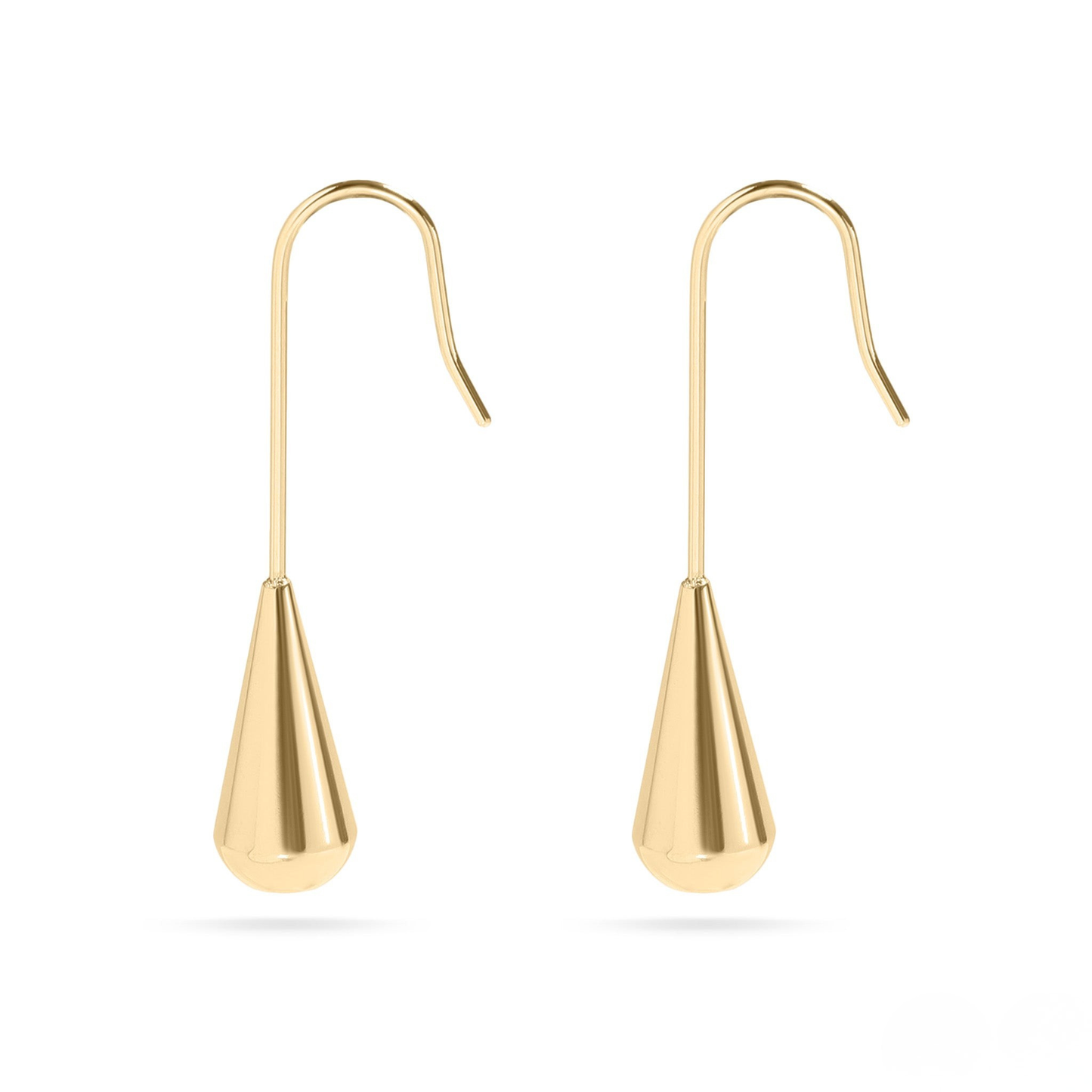 Drova™ Modern Teardrop Earrings – 18K Gold & Silver Plated Minimalist Dangle Design | Nemosn Jewelry