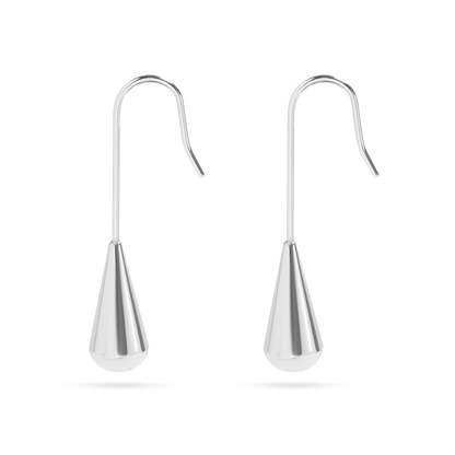 Drova™ Modern Teardrop Earrings – 18K Gold & Silver Plated Minimalist Dangle Design | Nemosn Jewelry