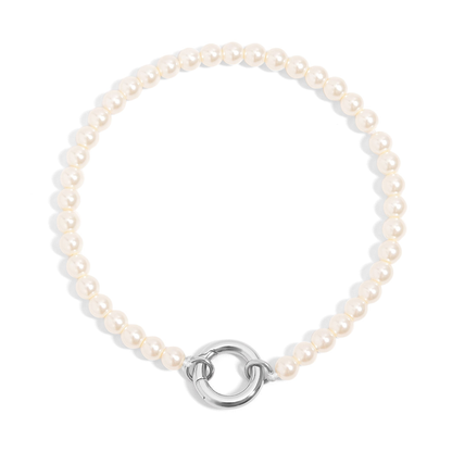 PearlLink™ Classic Pearl Beaded Bracelet with Modern Clasp – Available in Gold & Silver | Nemosn™ Timeless Elegance Collection
