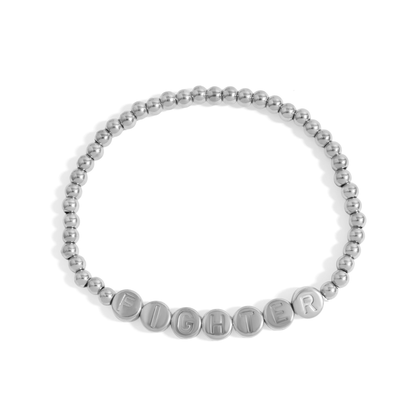 BoldSpirit™ Inspirational Letter Bead Bracelet – Strength, Courage & Confidence (Gold & Silver Options)