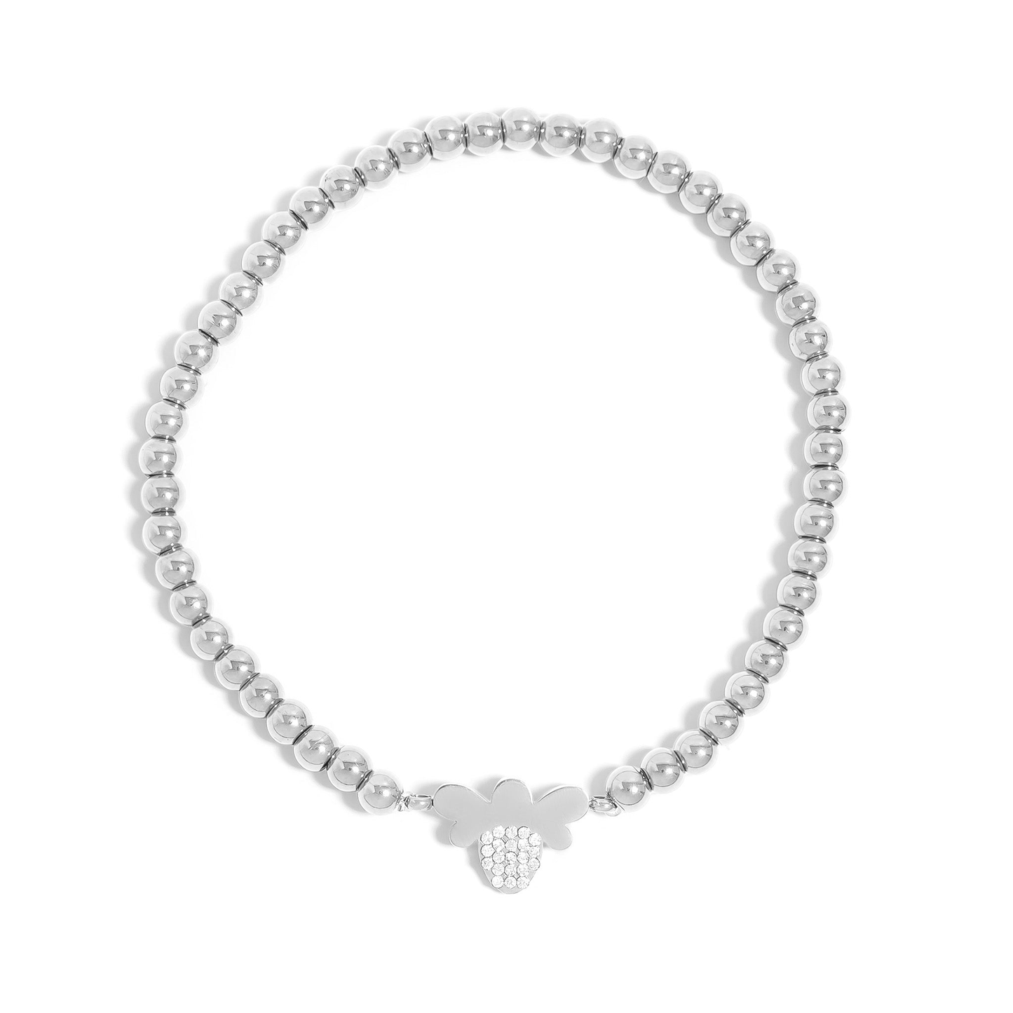 HoneyGleam™ Bee Charm Beaded Bracelet – Gold & Silver Dainty Bracelet | Everyday Wear Jewelry Gift for Her