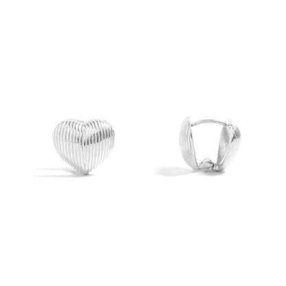 AmoréWave™ Textured Heart Hoop Earrings – 18K Gold & Silver Plated Romantic Jewelry for Women | Nemosn™ Elegant Gift for Every Moment