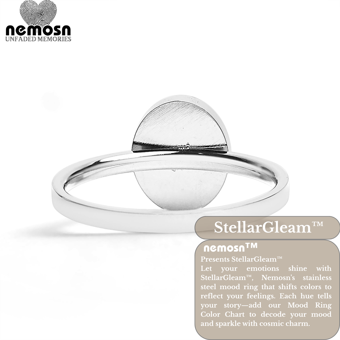 StellarGleam™ Mood Ring – Color Changing Stainless Steel Emotion Ring