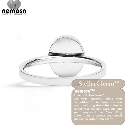 StellarGleam™ Mood Ring – Color Changing Stainless Steel Emotion Ring