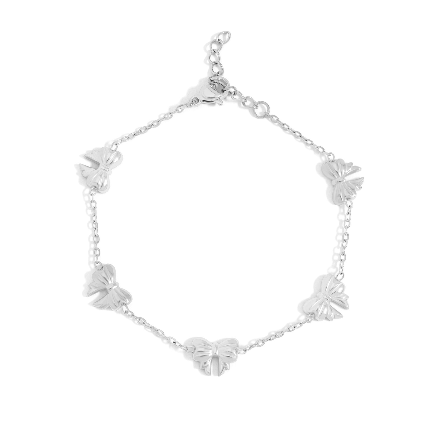 BowGleam™ Dainty Bow Chain Bracelet – Adjustable Gold & Silver Bracelet | Cute Minimalist Jewelry Gift for Her