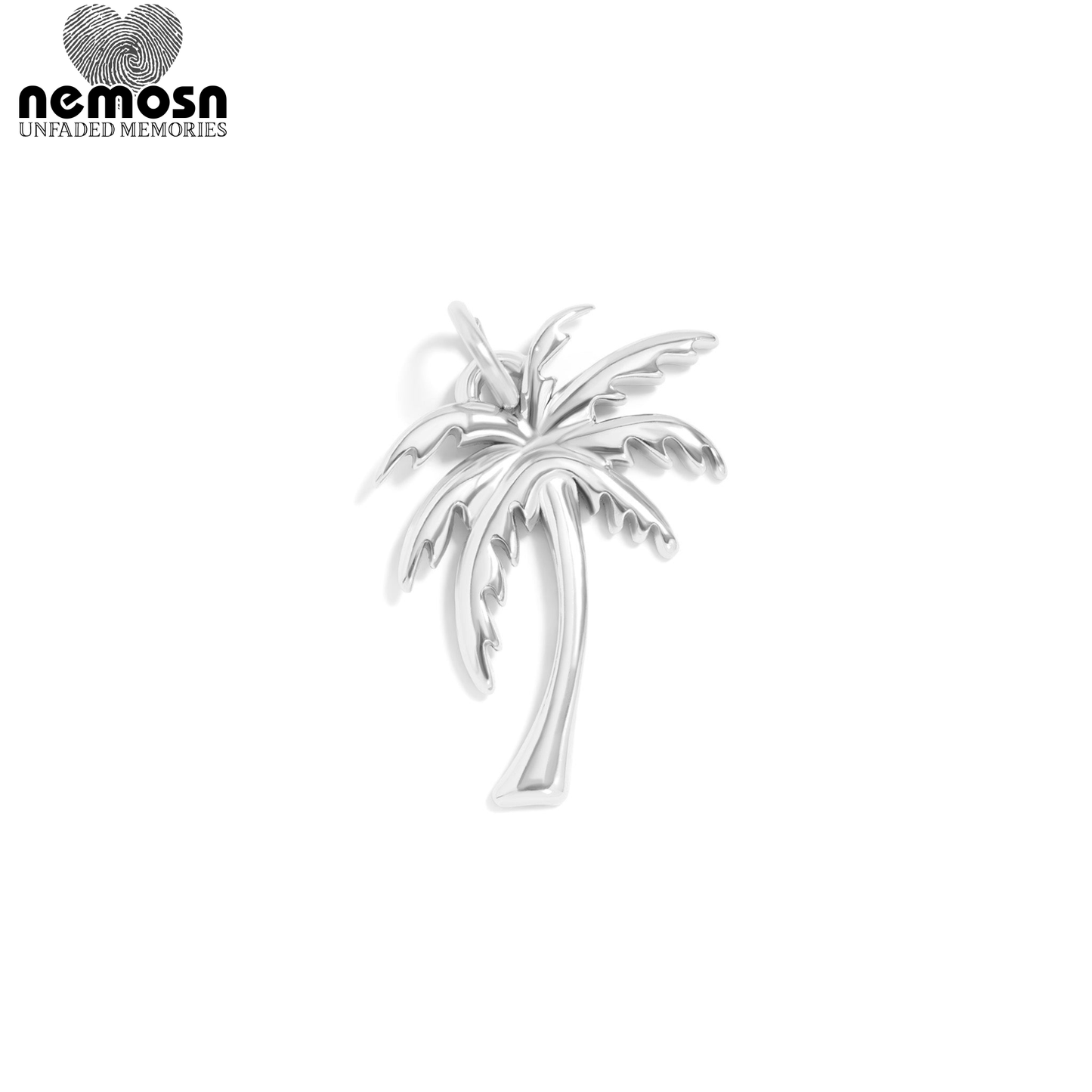 PalmWhisper™ Pendant – 18K Gold & Silver Stainless Steel Palm Tree Charm | Tropical Beach-Inspired Jewelry by Nemosn