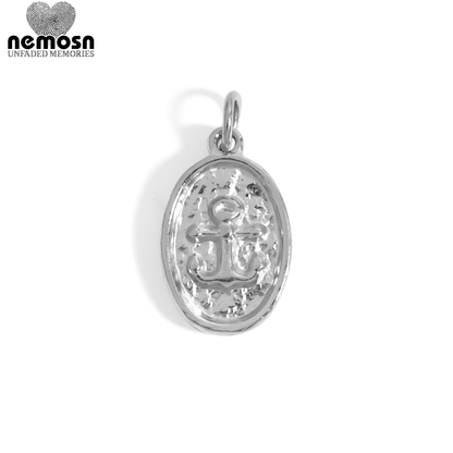 AnchorSoul™ – Textured Nautical Anchor Charm Pendant in Gold & Silver