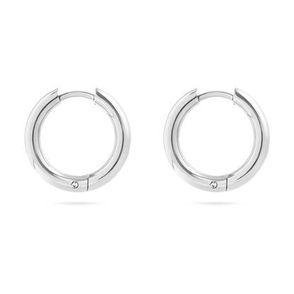 HaloCore™ 18K Gold PVD Stainless Steel Circle Huggie Hoop Earrings