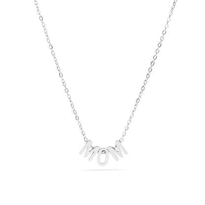 EverMom™ Minimalist MOM Letter Necklace | Meaningful Gift for Mothers | Gold & Silver