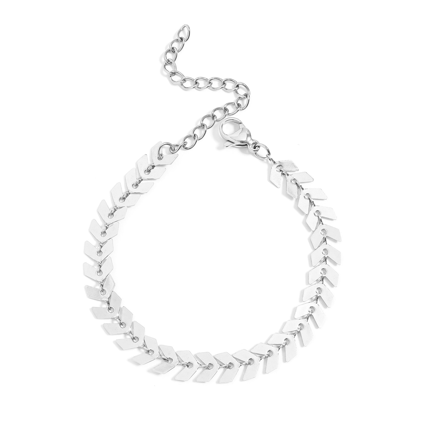 VeloLink™ Chevron Chain Bracelet – Sleek, Modern & Adjustable (Gold & Silver Options)