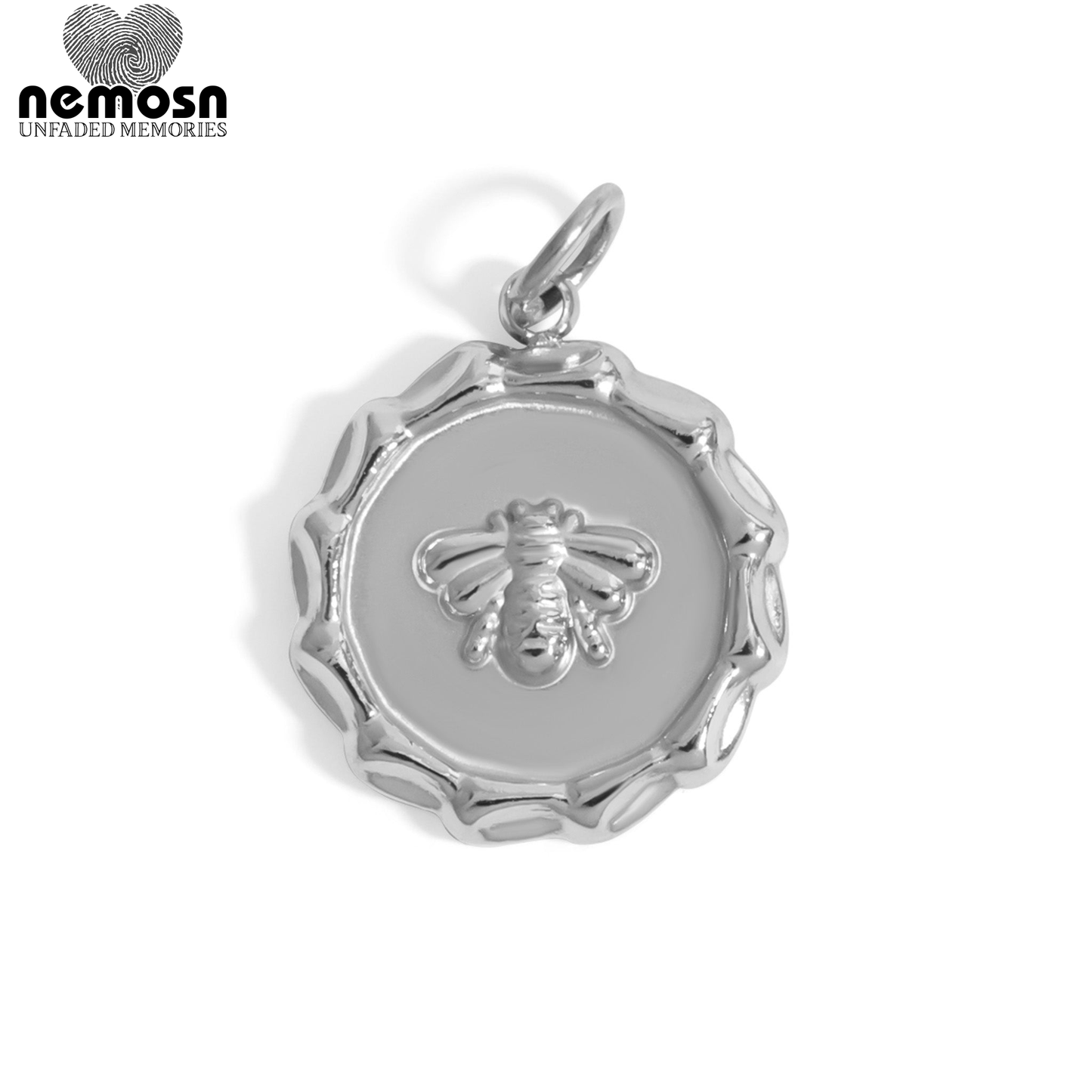 BeeLume™ – Honeybee Pendant in 18K Gold & Silver Finish