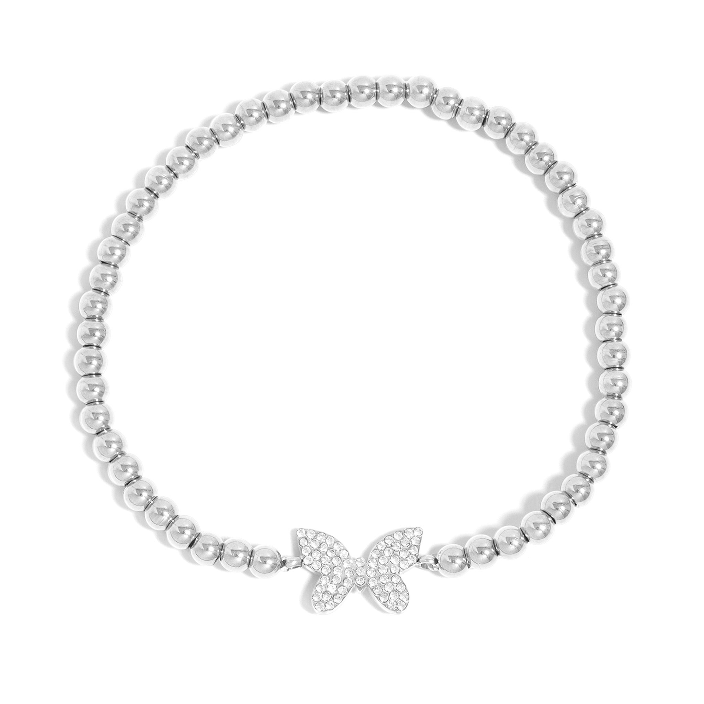 GlimmerWing™ Butterfly Beaded Bracelet – Gold & Silver Dainty Bracelet | Everyday Wear Jewelry Gift for Her