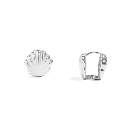 Shelléa™ Seashell Hoop Earrings – 18K Gold & Silver Plated Ocean-Inspired Jewelry for Women | Nemosn™ Elegant Summer Gift