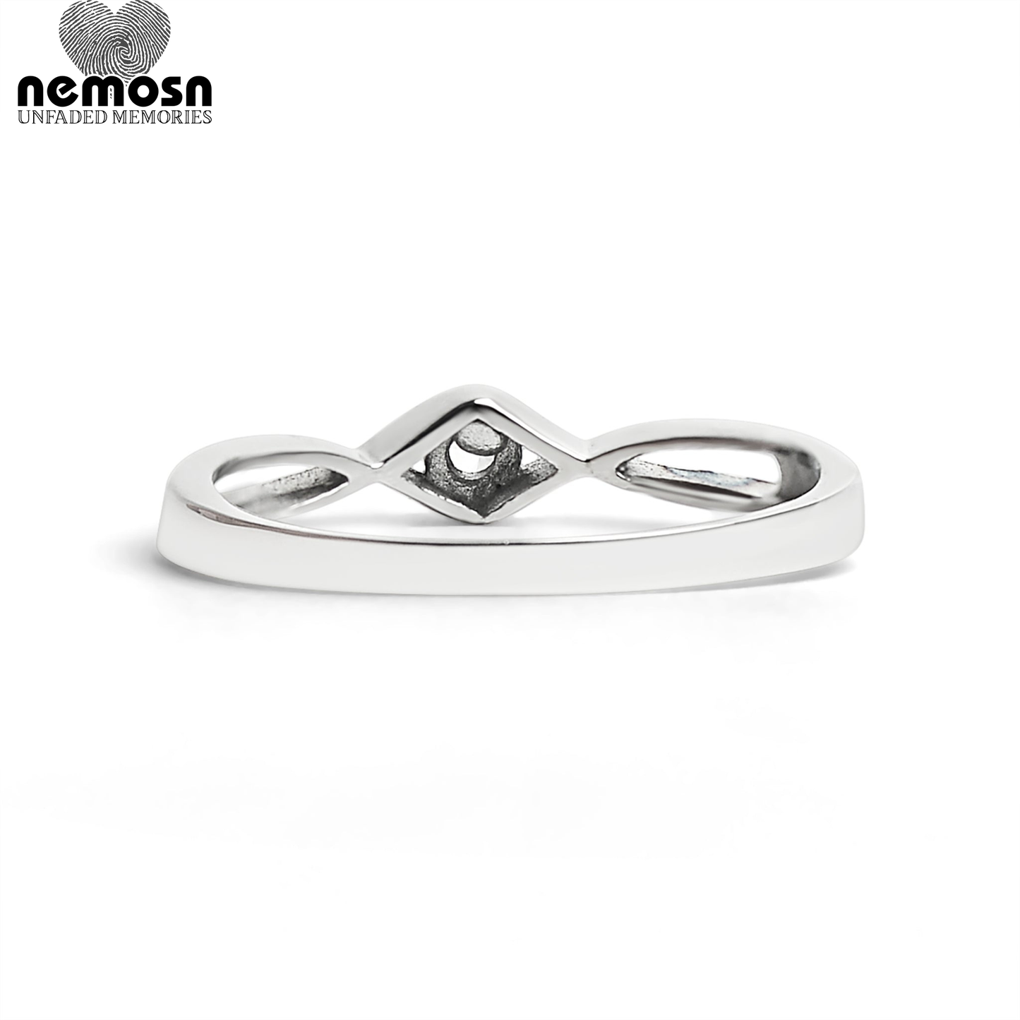 GlintLuxe™ — Elegant Twist Solitaire Ring with Polished Finish