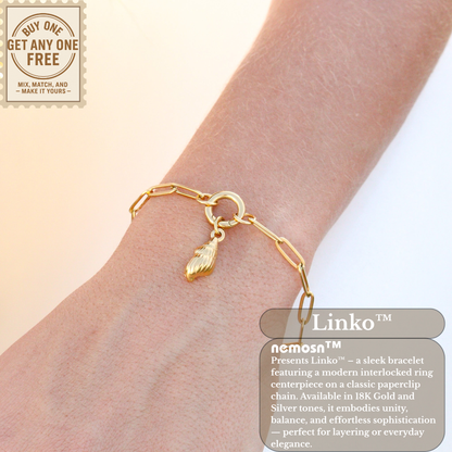 Linko™ Modern Paperclip Chain Bracelet – Minimal Chic Everyday Style (Gold & Silver Options)