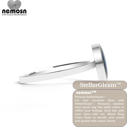 StellarGleam™ Mood Ring – Color Changing Stainless Steel Emotion Ring