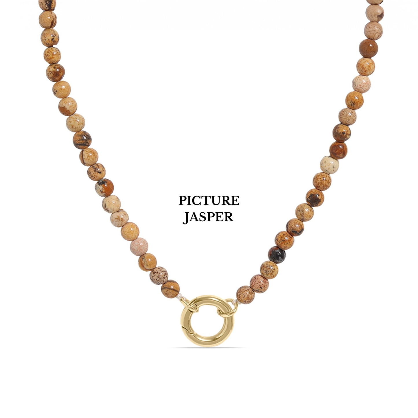 TerraGem™ Natural Gemstone Beaded Necklace – Howlite, Sodalite, Picture Jasper, Amazonite & Turquoise | Nemosn™ Signature Earth Collection