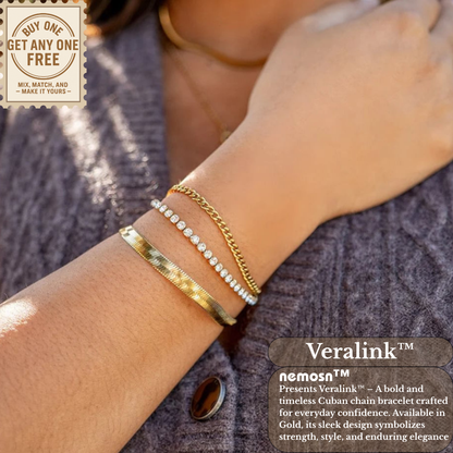 Veralink™ Classic Cuban Chain Bracelet – Bold to Minimal Style (3mm–16mm) | Gold & Silver Options