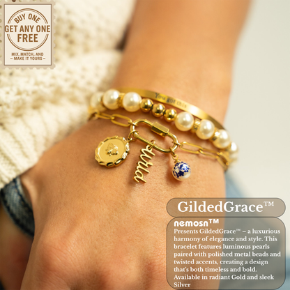GildedGrace™ Pearl & Metal Accent Bracelet – Luxe Minimalist Jewelry (Gold & Silver Options)