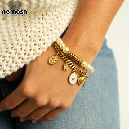 AnchorSoul™ – Textured Nautical Anchor Charm Pendant in Gold & Silver