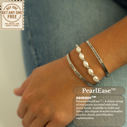 PearlEase™ Smooth Oval Pearl Bracelet – Effortless Everyday Elegance (Gold & Silver Options)