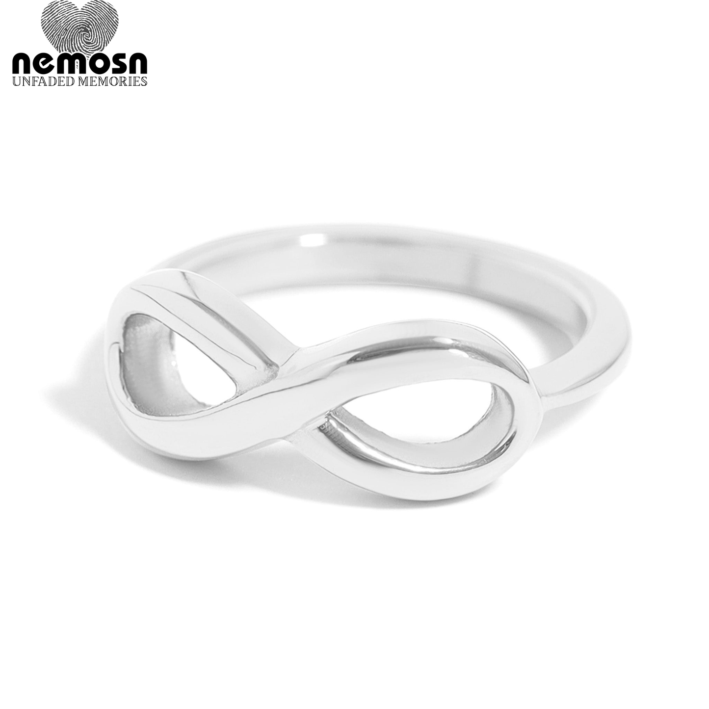 InfinityLuxe™ — Timeless Infinity Ring in Polished Gold & Silver