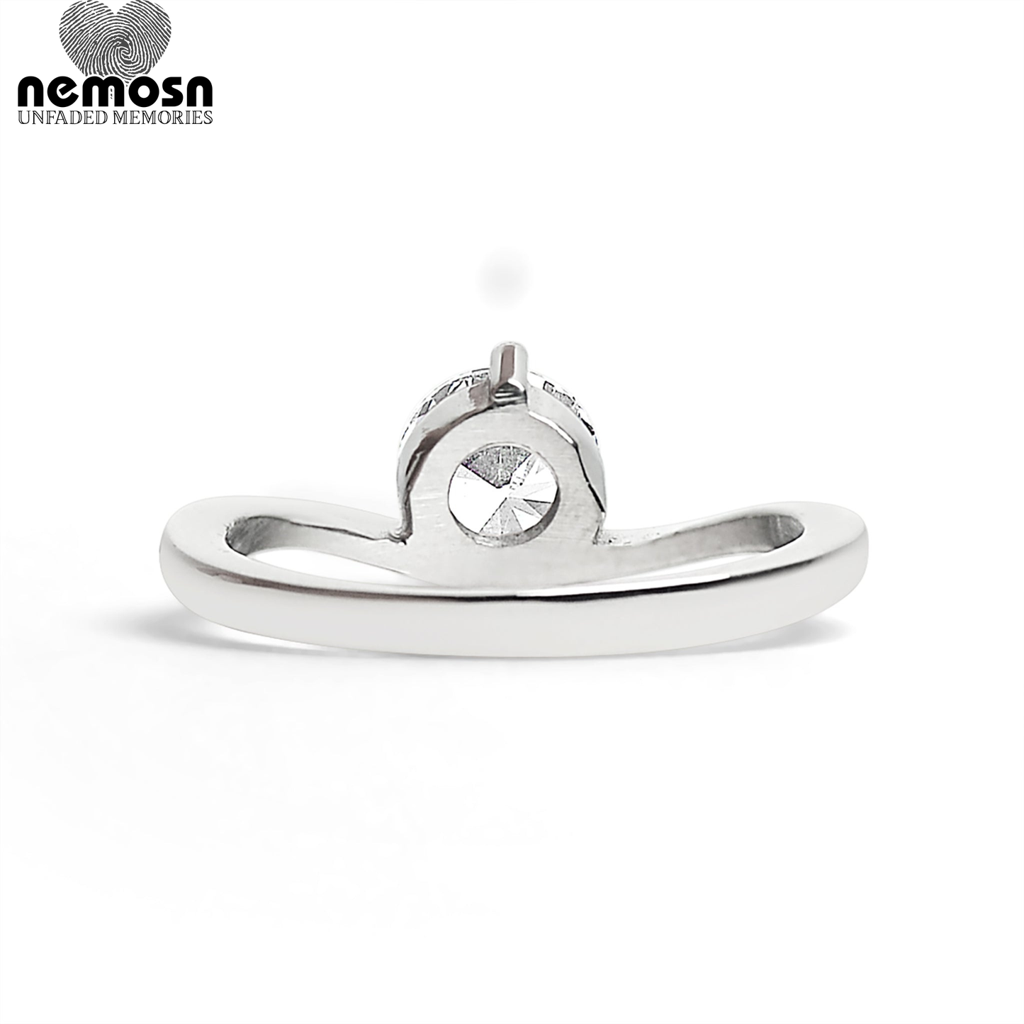 RadiLuxe™ — Modern Flat-Edge Solitaire Ring in Surgical Steel