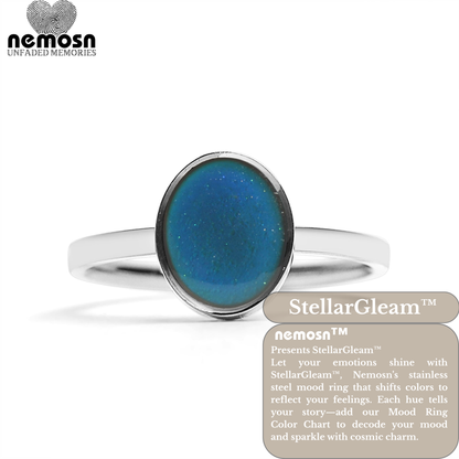 StellarGleam™ Mood Ring – Color Changing Stainless Steel Emotion Ring