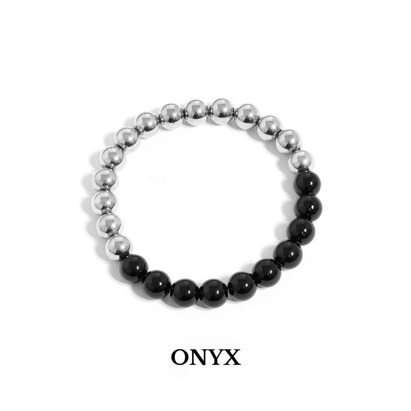 DualAura™ Gemstone Harmony Bracelet – Available in Gold & Silver with Turquoise, Howlite, Onyx & Pearl | Nemosn™ Balance & Energy Jewelry