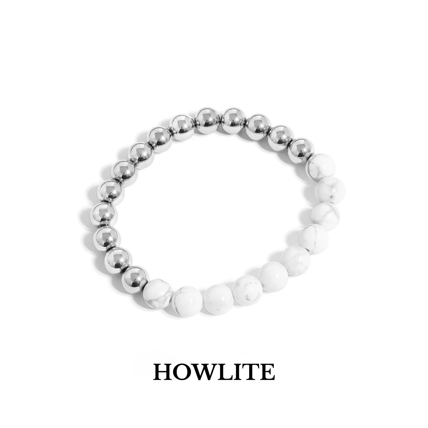 DualAura™ Gemstone Harmony Bracelet – Available in Gold & Silver with Turquoise, Howlite, Onyx & Pearl | Nemosn™ Balance & Energy Jewelry
