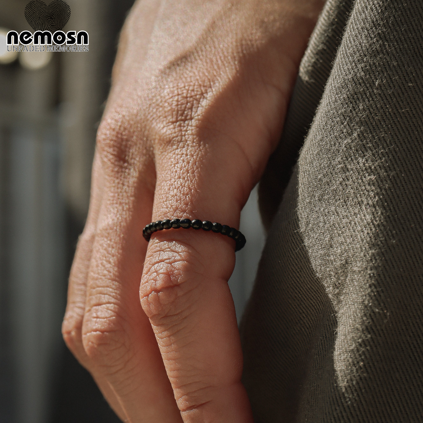 BeadLuxe™ — Classic Beaded Stackable Ring in Gold, Silver, Rose Gold & Black