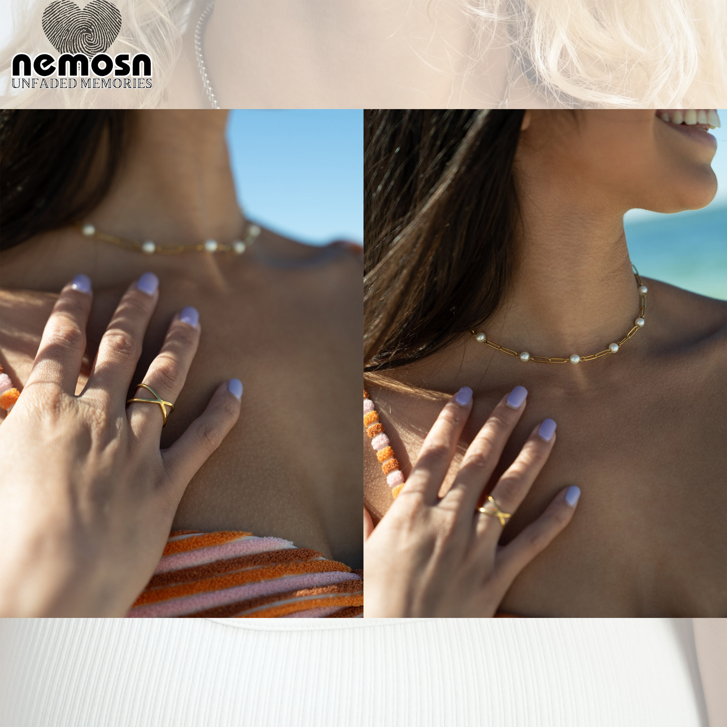 CrossLume™ — Modern Crossover Ring in Polished Gold & Silver