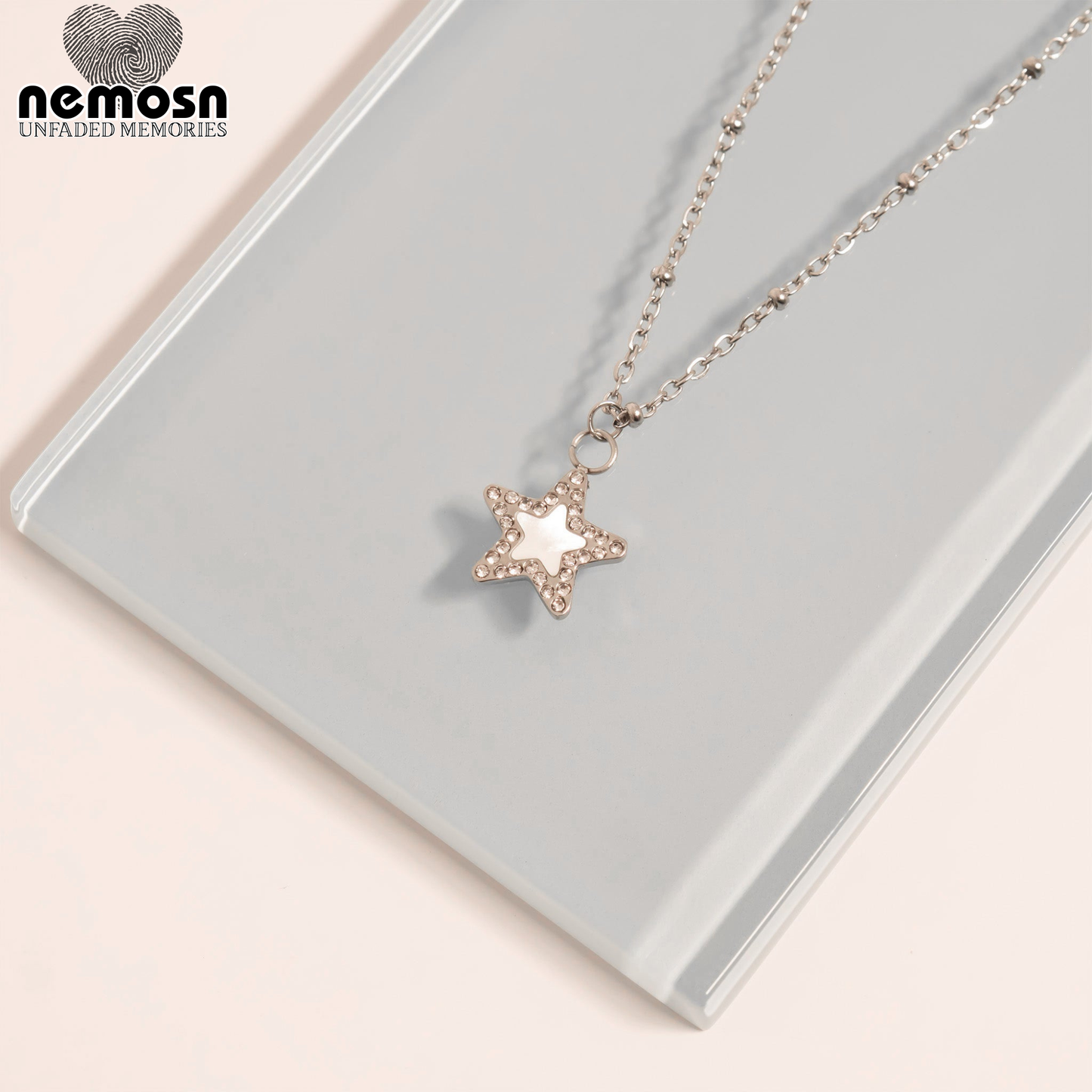StarLuxe™ – Crystal Star Pendant in Gold & Silver | Sparkling Celestial Charm Necklace by Nemosn