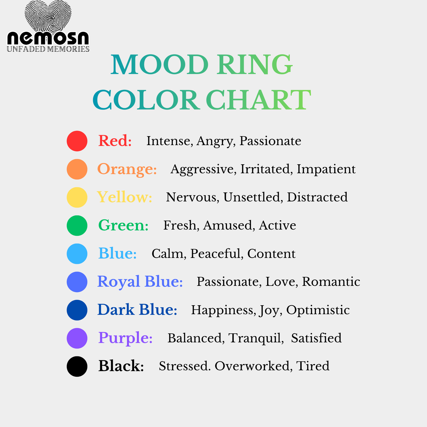 LumaBand™ Gold Mood Ring – Color Changing Stainless Steel Comfort Fit Ring