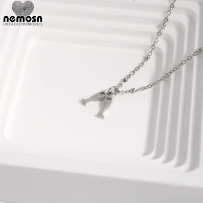 ToastLuxe™ – Champagne Glass Pendant in Gold & Silver | Celebration Charm for Bracelets & Necklaces by Nemosn